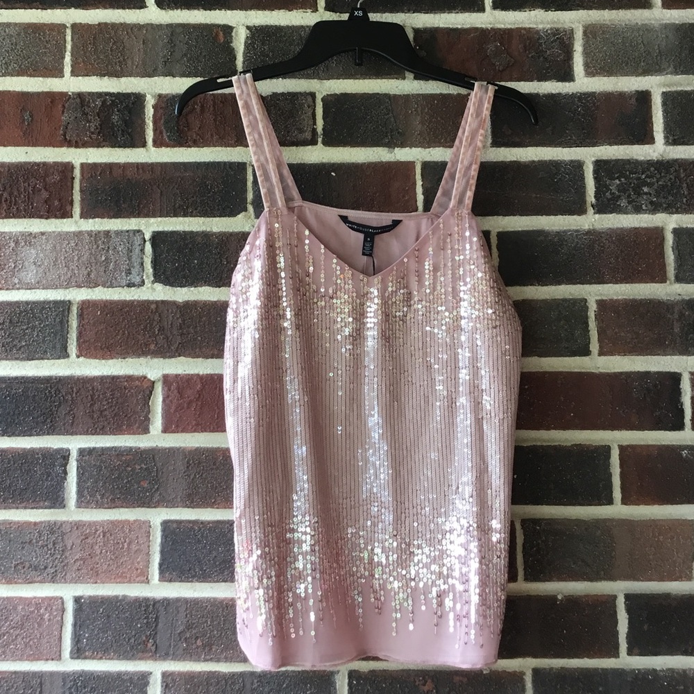 White House Black Market Sequin tank